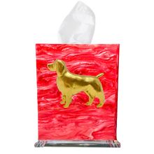 Load image into Gallery viewer, Springer Spaniel Boutique Tissue Box Cover
